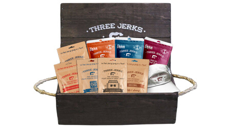 Complete Three Jerks Wood Crate Gift Set - Get More Information